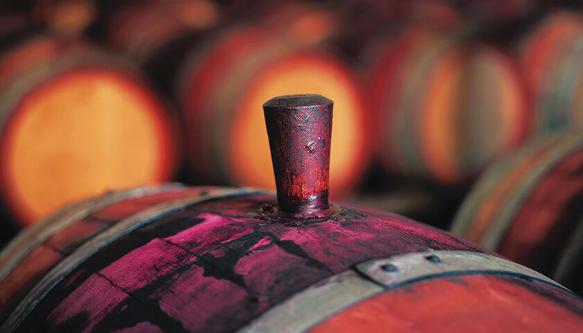 Top of Wine Barrel