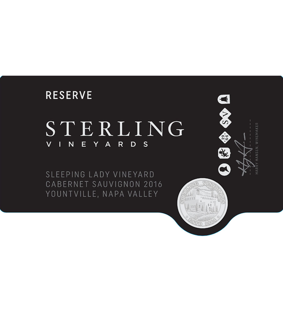 2016 Sterling Vineyards Sleeping Lady Vineyard Yountville Cabernet Sauvignon Front Label