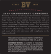 2018 Beaulieu Vineyard Reserve Carneros Chardonnay Back Label, image 3